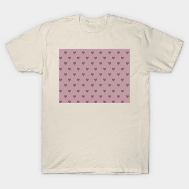 Sweet hearts pink pattern T-Shirt by RubyCollection